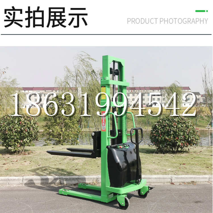哈巴河县电动叉车堆高车液压铲车电瓶1吨2吨站驾步行式小型全自动叉车